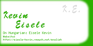 kevin eisele business card